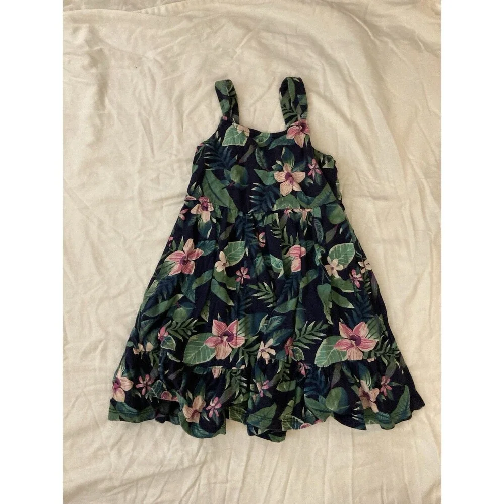 5T Old Navy girl clothes - 1 piece dress | flower theme